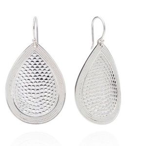 Anna Beck Medium Sterling Silver Teardrop Earrings